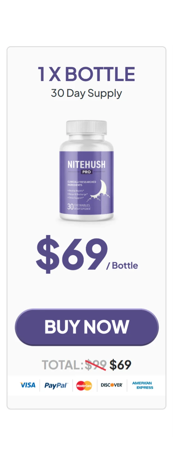 NiteHush Pro™ 1 bottle pricing
